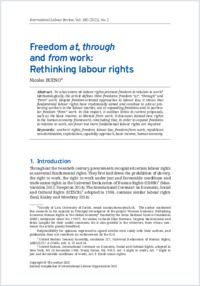 Freedom at, through and from Work_Rethinking Labour Rights- Published Version